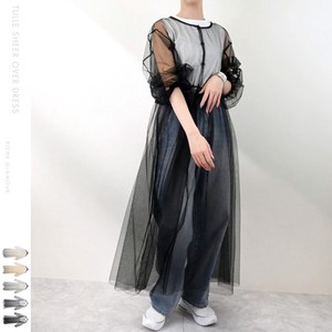 Casual Dress Tulle Oversized One-piece Dress Sheer