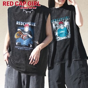 T-shirt Plainstitch Sleeveless RED CAP GIRL