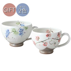 美浓烧 茶杯 花 粉色 礼盒/礼品套装 日本制造