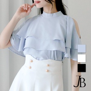Button Shirt/Blouse Frilled Blouse Tops 2024 Spring/Summer