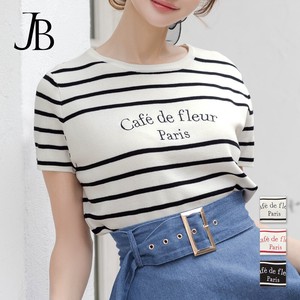 T-shirt Knit Tops Tops Embroidered 2024 Spring/Summer