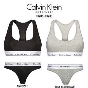Calvin Klein(カルバンクライン)レディース ブラジャー Tバック ショーツ セット 女性用 下着 F3785+F3786