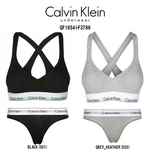 Calvin Klein(カルバンクライン)レディース ブラジャー Tバック ショーツ セット 女性用 下着 QF1654+F3786