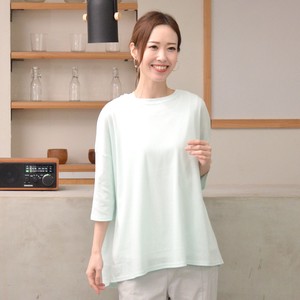 T-shirt Pudding Cotton Cut-and-sew 7/10 length Made in Japan