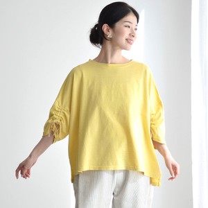 T-shirt Cotton Cut-and-sew 6/10 length Made in Japan