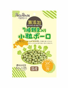 [ペッツルート] 7種野菜入り小粒ボーロ56g