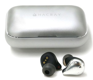 HACRAY ( ハクライ )  W1 True wireless earphones Silver　完全ワイヤレスイヤホン  HR16369