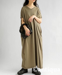 Antiqua Casual Dress Dolman Sleeve Long One-piece Dress Ladies' NEW