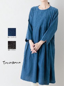 [SD Gathering] Casual Dress Indigo One-piece Dress Tuck