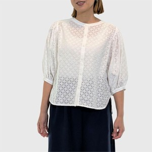 Button Shirt/Blouse Lace Blouse 2024 NEW