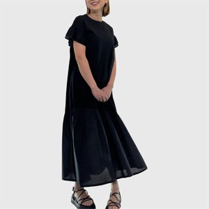 Casual Dress Bird Mixing Texture One-piece Dress Switching 2024 NEW