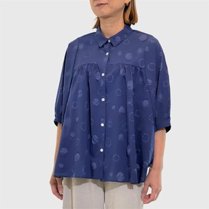 Button Shirt/Blouse Polka Dot 2024 NEW
