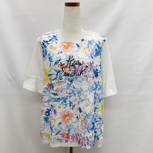 T-shirt Pullover Floral Pattern Spring/Summer Cut-and-sew