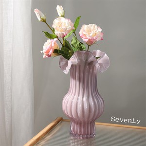 限定販売 百ひだの花瓶 花瓶 ガラス「2024新作」