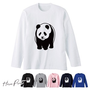 T-shirt Pudding Long T-shirt Casual Ladies' Men's Panda