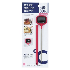 パール金属 測HAKARI デジタル温度計 ピンク 白色LED D-6480