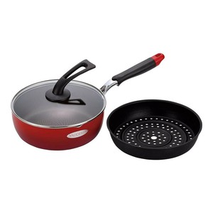 モデロス IH対応スーパーディープパン 24cm 目皿付　MM-9758