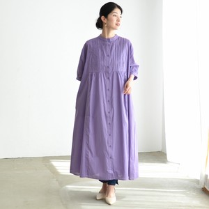 Casual Dress Pintucked One-piece Dress 5/10 length