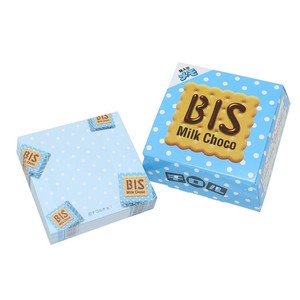 【メモ帳】チロルチョコ 箱メモ ビス ブルー