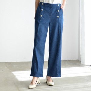 Full-Length Pant Buttons Wide Pants