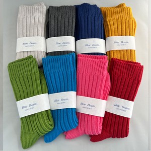 Crew Socks Organic Socks Cotton Ladies' 8-colors Made in Japan