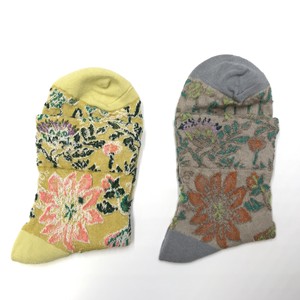 Crew Socks Design Socks Flowers Ladies'