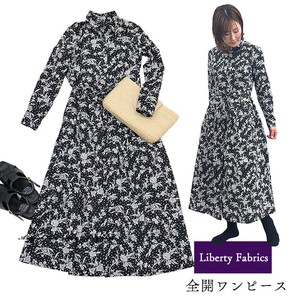 Casual Dress Pudding One-piece Dress Ladies' Made in Japan