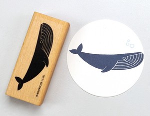 ［輸入スタンプ ］Perlenfischer スタンプ☆くじら シロナガスクジラ 動物（BLAUWAL）☆