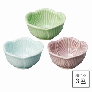葉型珍味(ライトブルー・パープル・グリーン)　強化磁器　美濃焼 日本製 陶器 小付け 小鉢