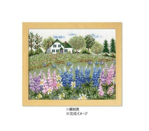 オリムパス　クロスステッチ　ししゅうキット　オノエ・メグミ　7426　ルピナスの花咲くアンの家