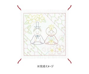 オリムパス 刺し子キット 花ふきん お雛まつり SK-360