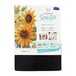 オリムパス STITCH CLOTH　クロス・ステッチ用  No.8300 インディアンクロス 黒 1014
