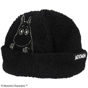 MOOMIN ムーミン ボアキャップ　ニット帽 ムーミン/BK