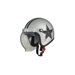 リード工業 LEAD MOUSSE ジェットヘルメット スターシルバー フリーサイズ