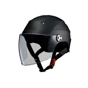 リード工業 SERIO 開閉シールド付きハーフヘルメット マットブラック RE-40