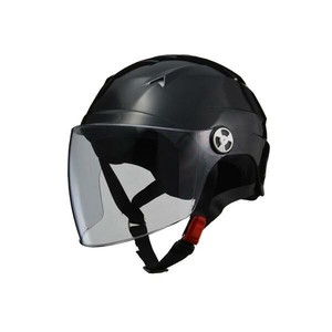 リード工業 SERIO 開閉シールド付きハーフヘルメット ブラック LLサイズ RE-41