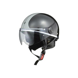 リード工業 LEAD O-ONE ハーフヘルメット ブラック×シルバー