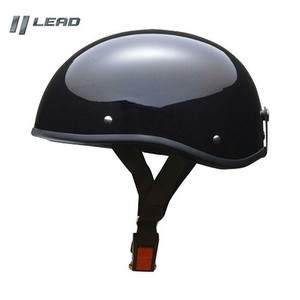 リード工業 ELZO　ハーフヘルメット フリーサイズ ブラックメタリック