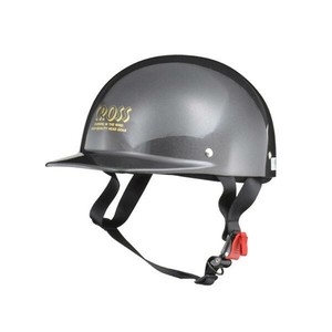 リード工業 CROSS ハーフヘルメット ガンメタリック フリーサイズ CR-680