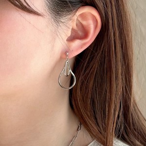 Pierced Earringss sliver Lightweight Ladies