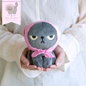 9/上再入荷予約 猫 ねこ ギフト かわいい アングリーマチコ／ぬいぐるみ