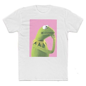 Tシャツ  The Muppets Kermit Thinking White【カーミット】