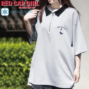 T-shirt Half Zipper Cool Touch RED CAP GIRL