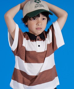 儿童无袖～短袖Polo衫 短袖 横条纹