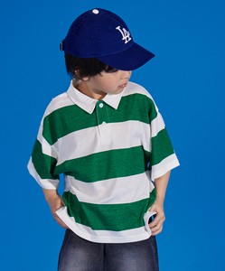 Kids' Sleeveless - Short Sleeve Polo Shirt Plainstitch Wide Border