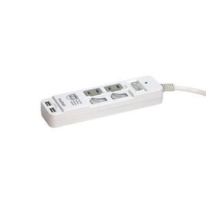 【売り切れごめん】プリンストン UniTAP 火災防止+USB給電機能付マルチタップ PPS-UTAPS2