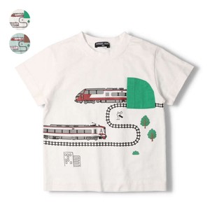 名鉄電車トンネルポケット半袖Tシャツ  K30831   ポケット、トンネル、線路