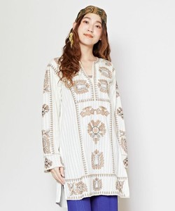 Tunic Tops Embroidered M 【2024NEW】