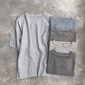 Button Shirt/Blouse Stripe Check 【2024NEW】