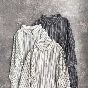 Casual Dress Stripe Cotton Linen 【2024NEW】